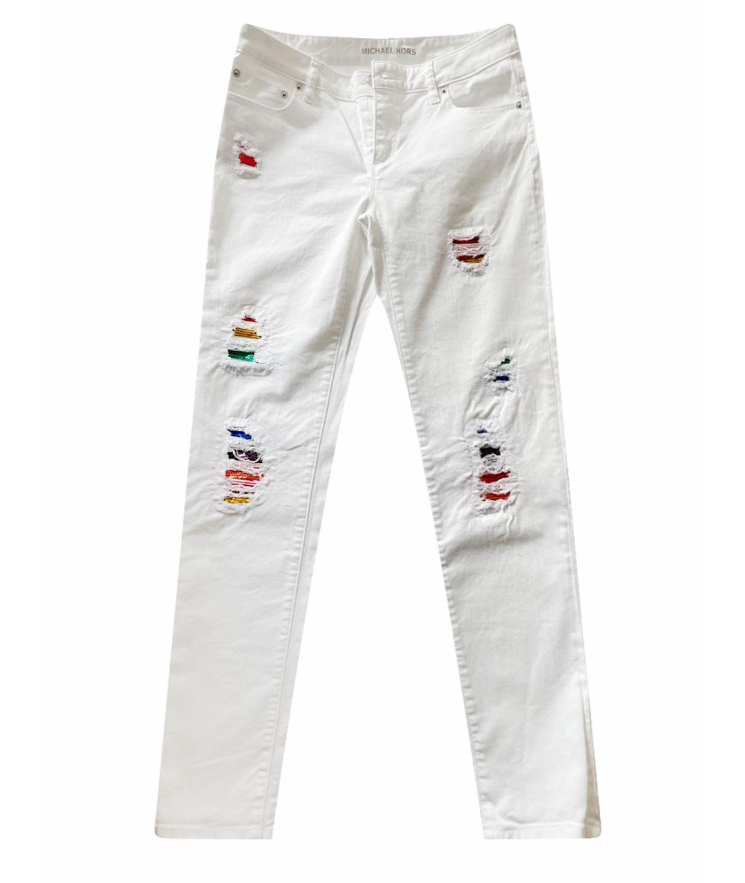 MICHAEL KORS Белые прямые джинсы, фото 1