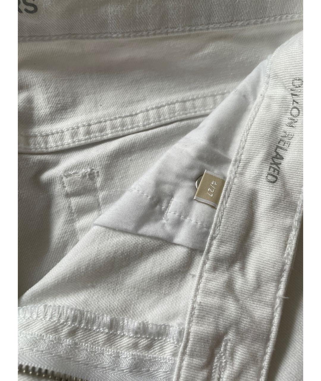 MICHAEL KORS Белые прямые джинсы, фото 5