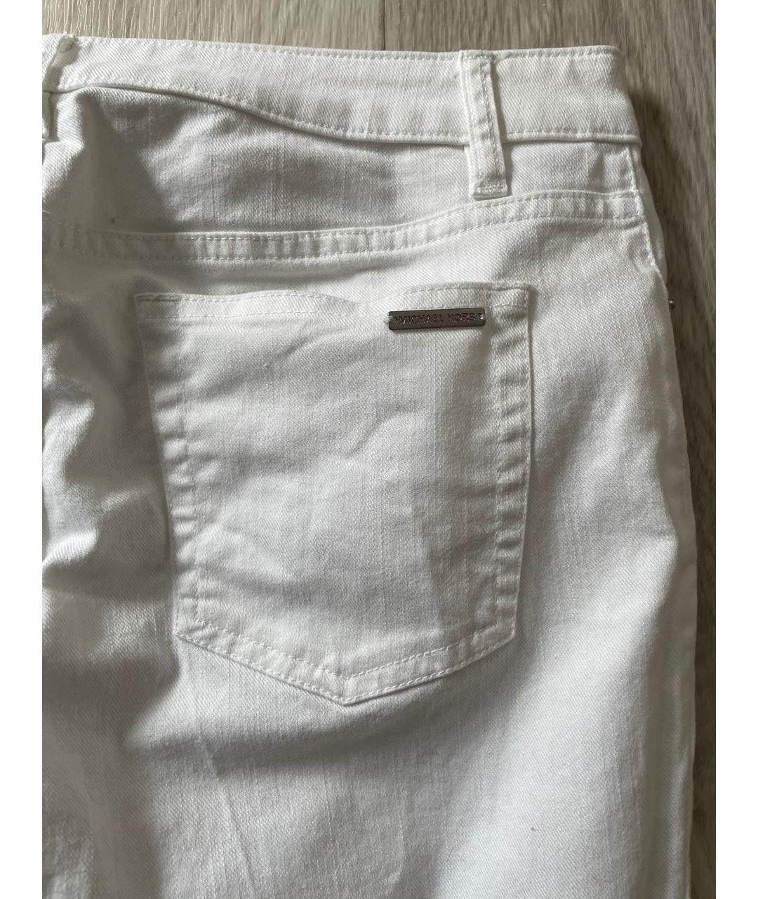 MICHAEL KORS Белые прямые джинсы, фото 6