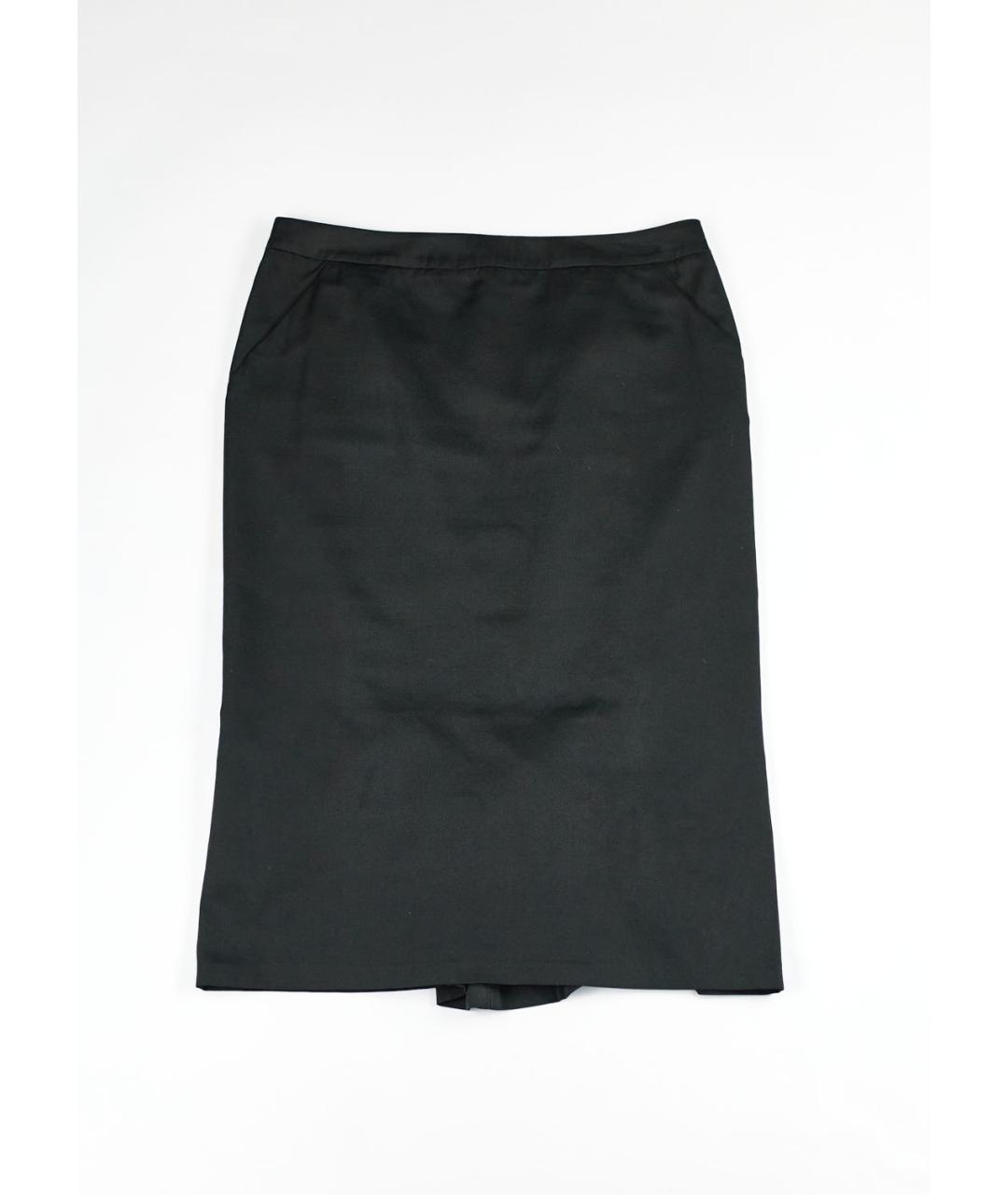 LA PERLA Черная полиэстеровая юбка миди, фото 5