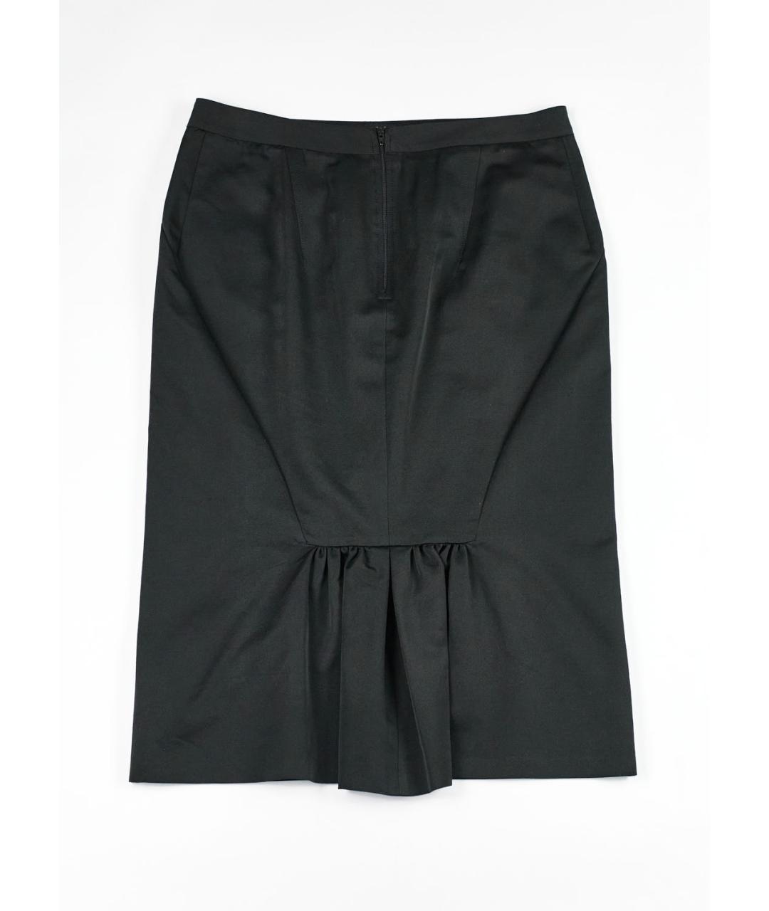LA PERLA Черная полиэстеровая юбка миди, фото 2