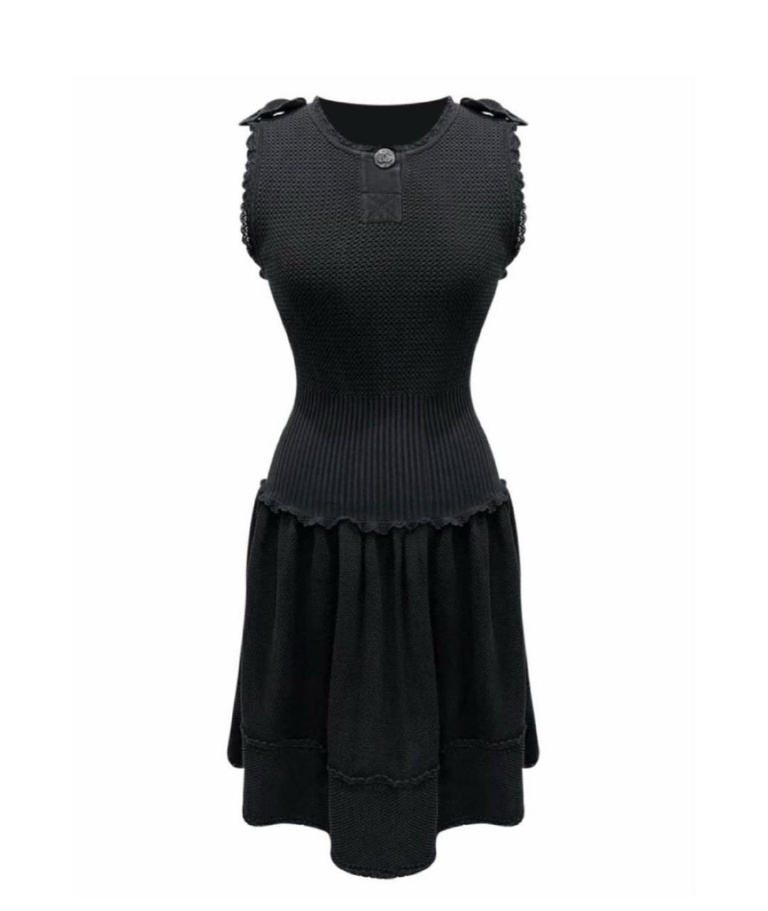 CHANEL PRE-OWNED Черное повседневное платье, фото 1