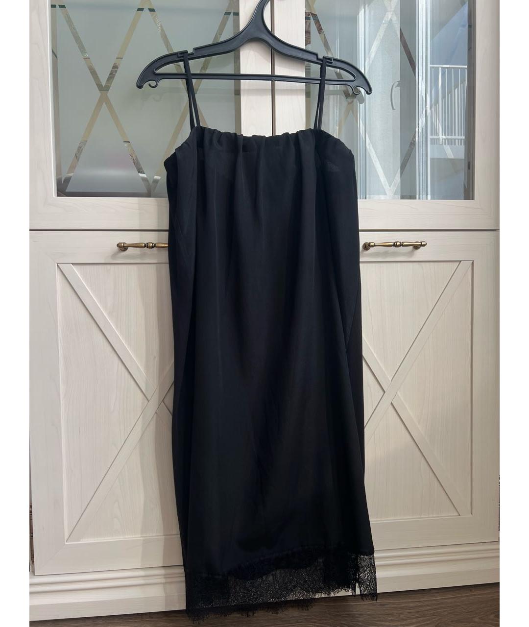 TWIN-SET Черное полиэстеровое повседневное платье, фото 7