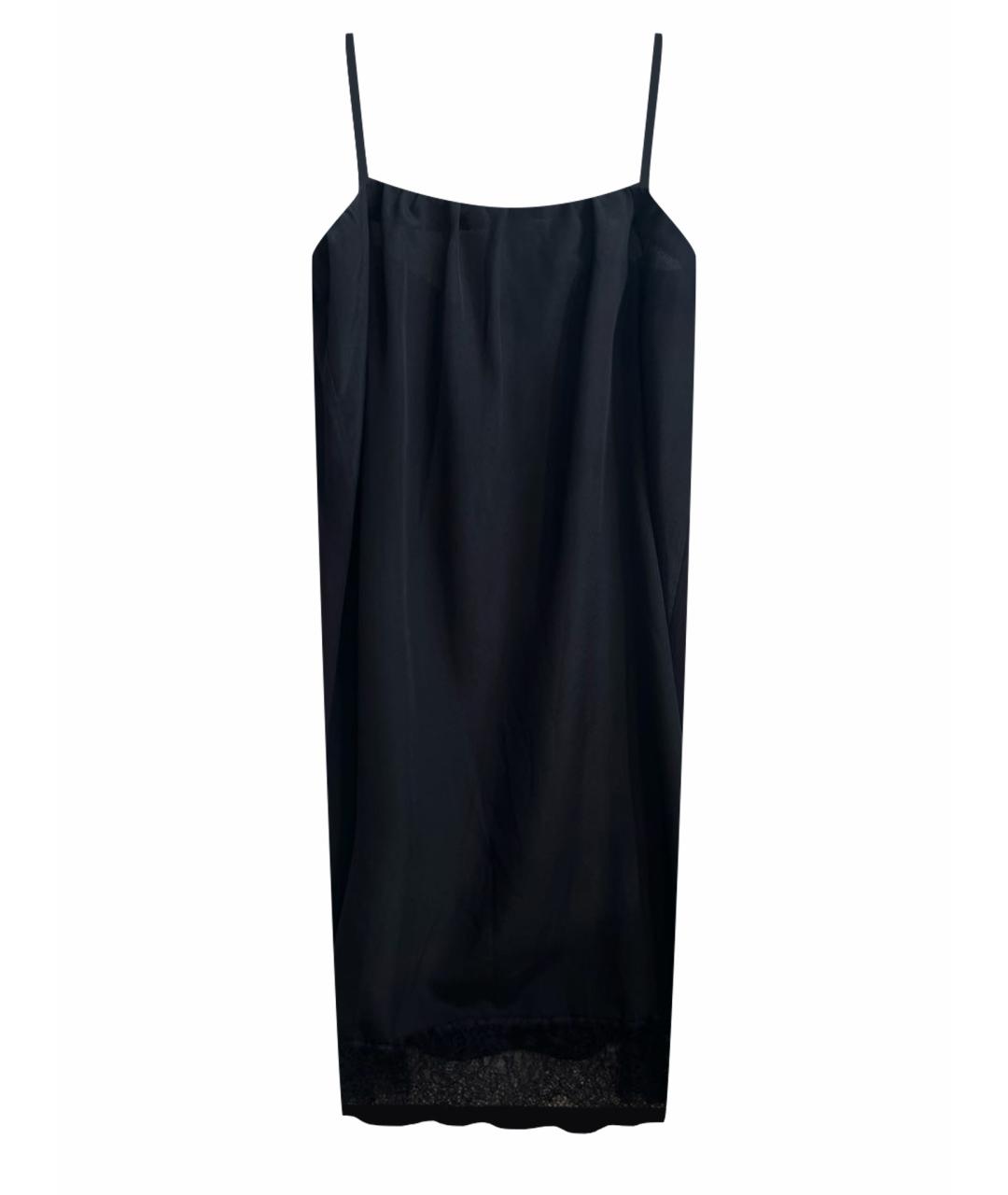 TWIN-SET Черное полиэстеровое повседневное платье, фото 1