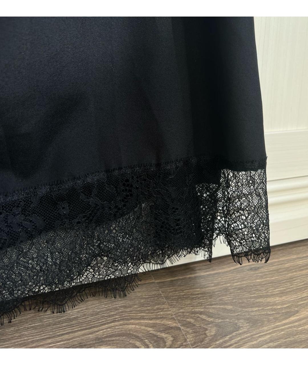 TWIN-SET Черное полиэстеровое повседневное платье, фото 4