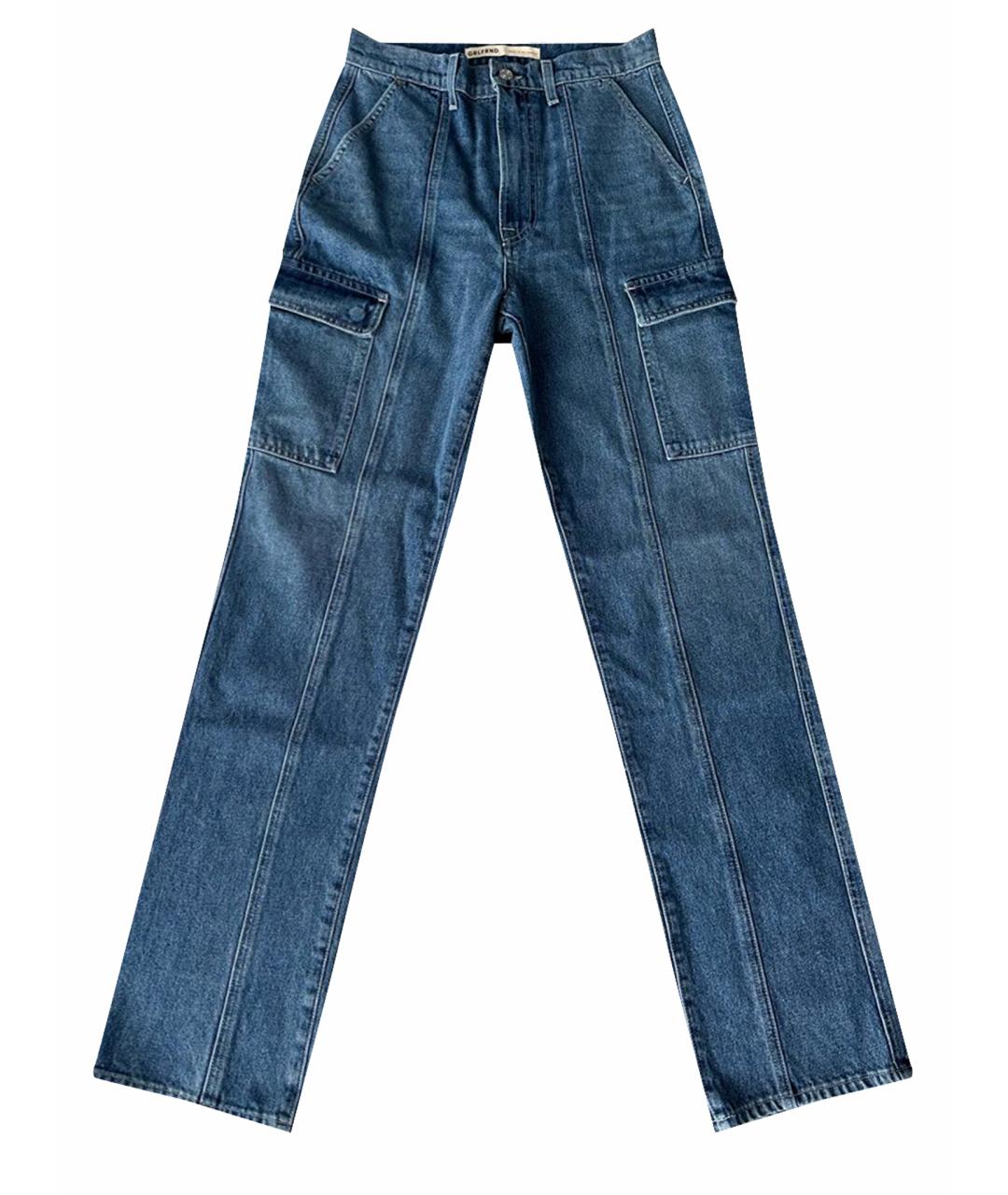 GRLFRND Синие прямые джинсы, фото 1