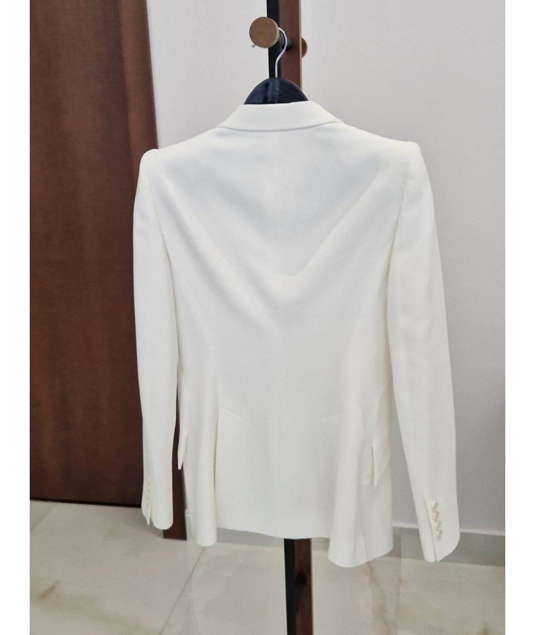 ALEXANDER MCQUEEN Белый вискозный жакет/пиджак, фото 2