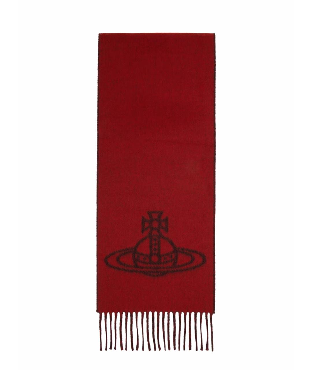 VIVIENNE WESTWOOD Красный шерстяной шарф, фото 1