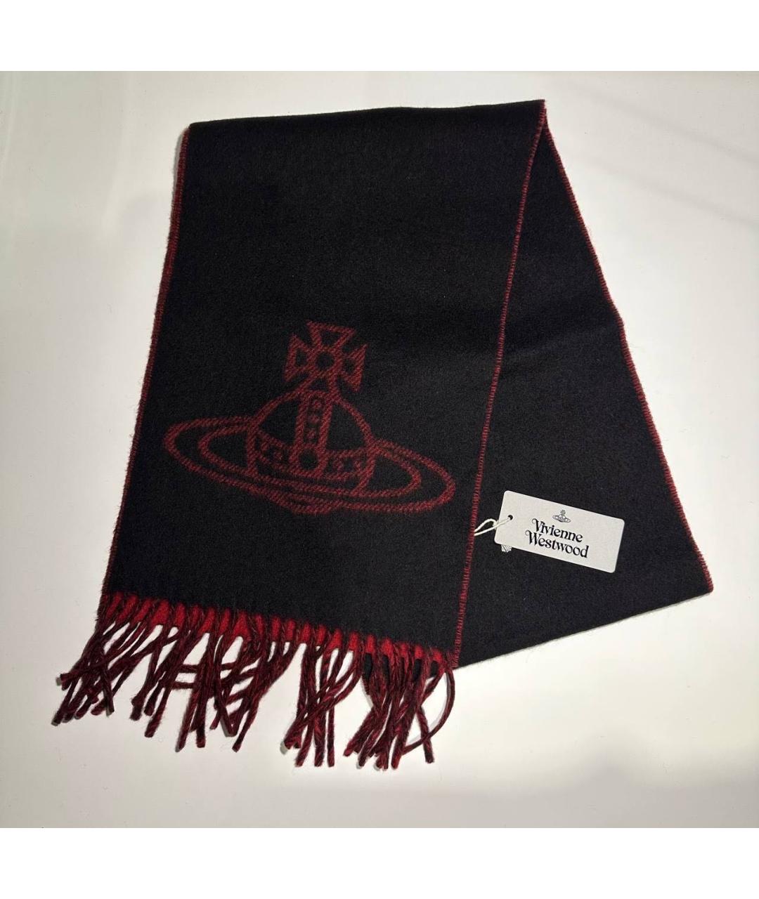 VIVIENNE WESTWOOD Красный шерстяной шарф, фото 2