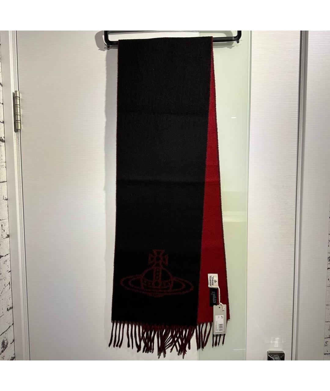 VIVIENNE WESTWOOD Красный шерстяной шарф, фото 7