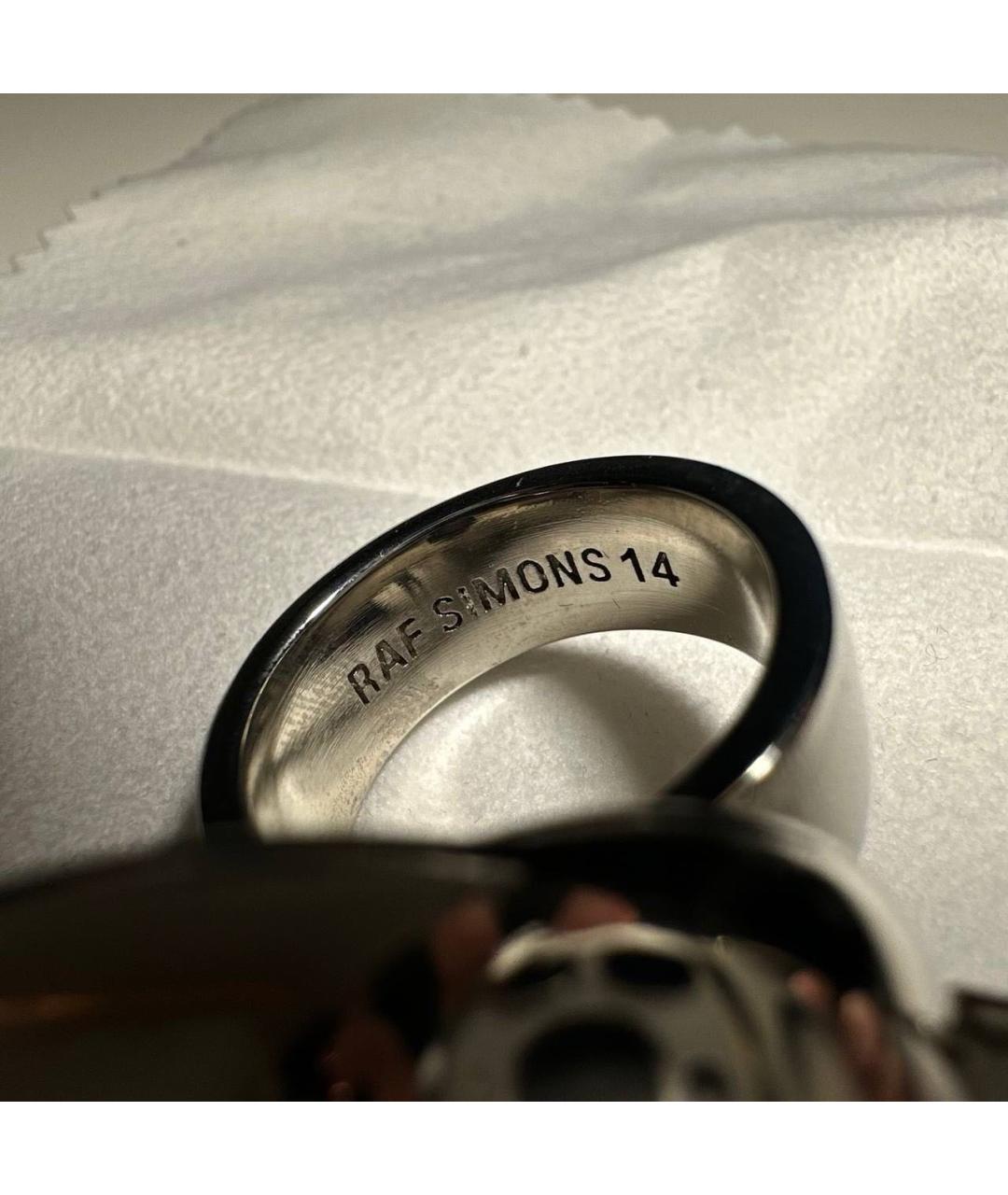 RAF SIMONS Серебряное латунное кольцо, фото 4