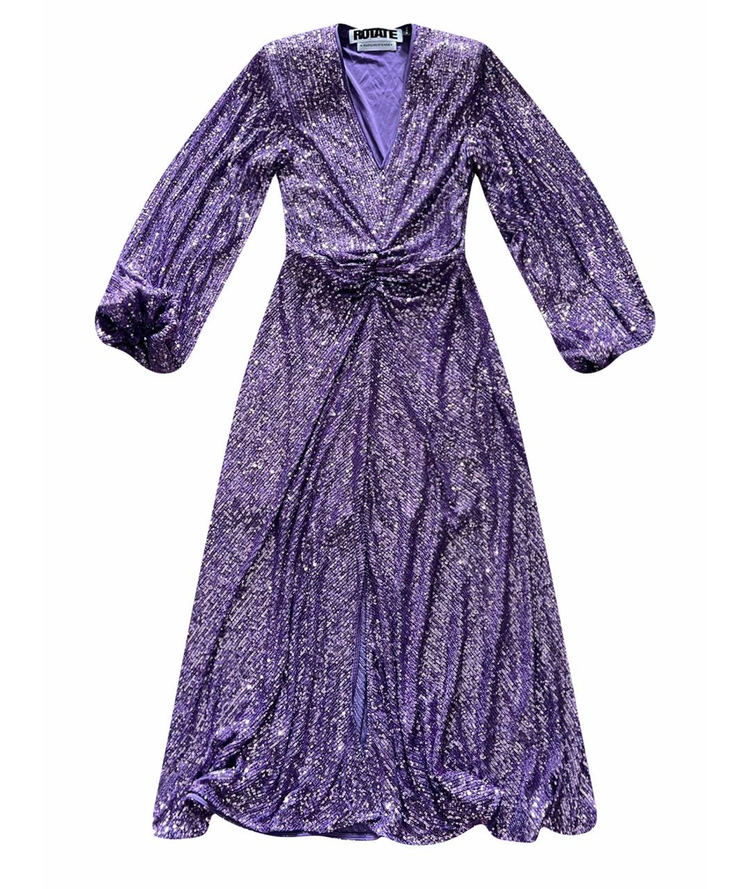ROTATE Фиолетовое коктейльное платье, фото 1
