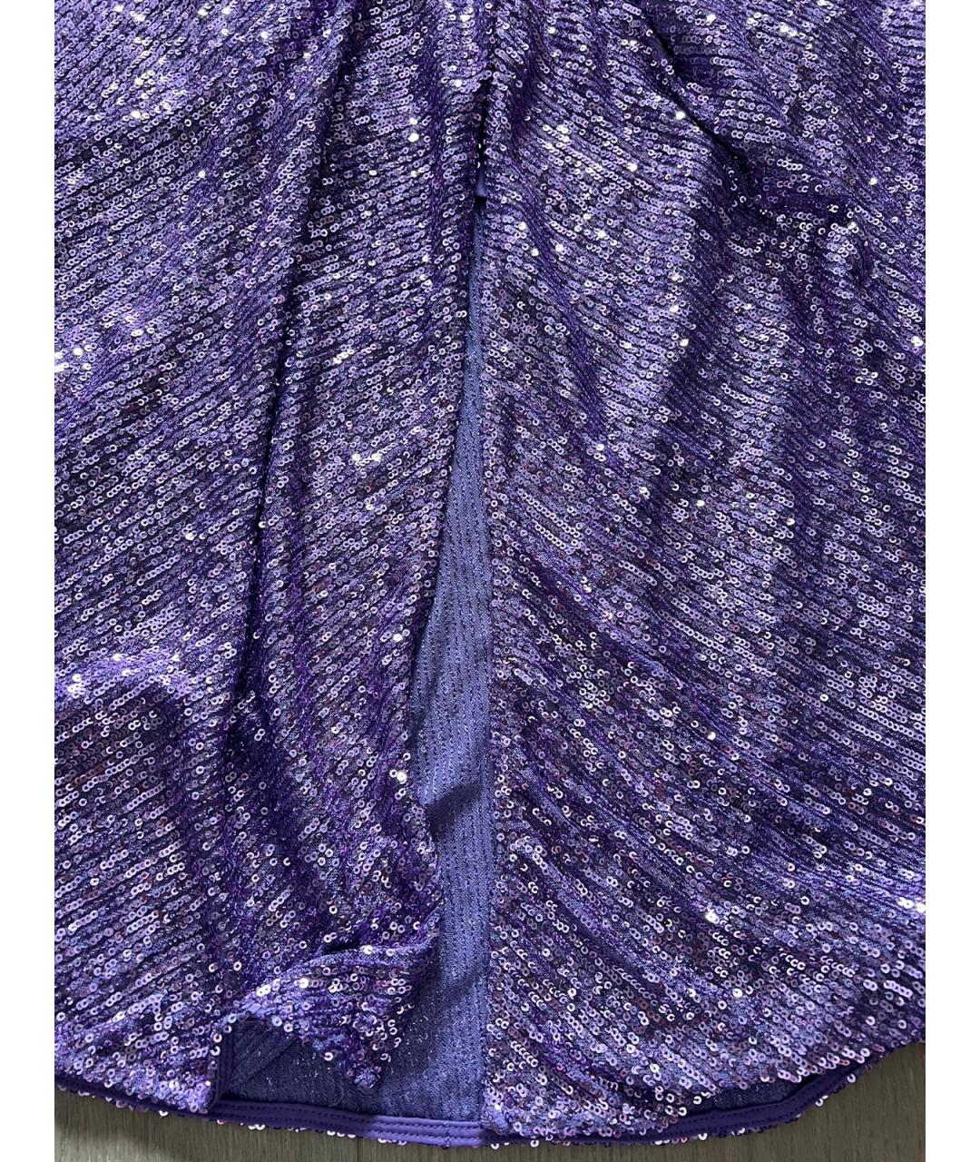 ROTATE Фиолетовое коктейльное платье, фото 3