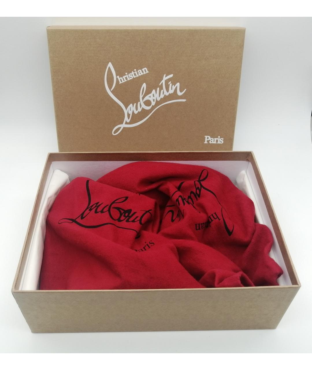 CHRISTIAN LOUBOUTIN Синие босоножки из лакированной кожи, фото 8