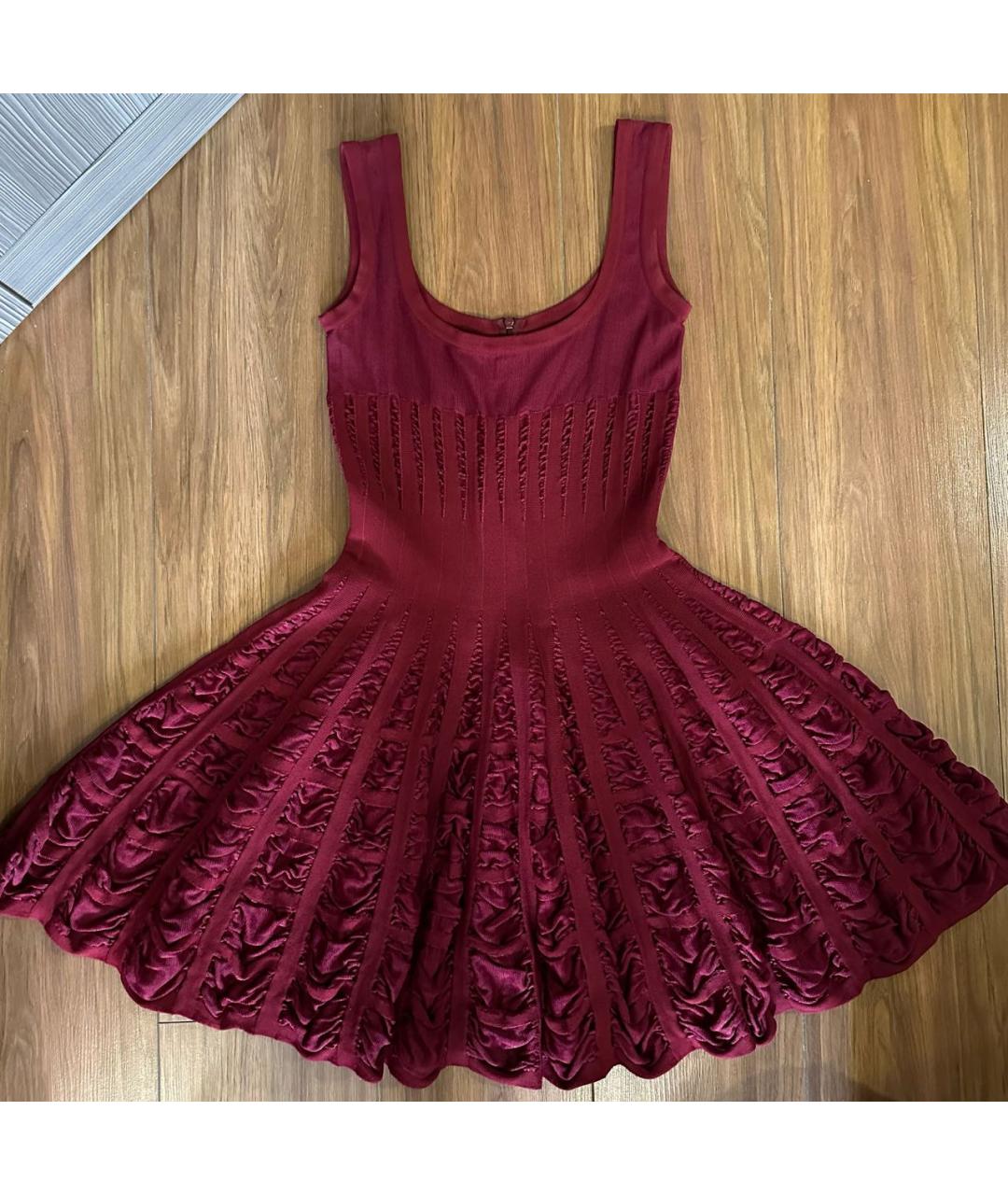 ALAIA Бордовое платье, фото 7