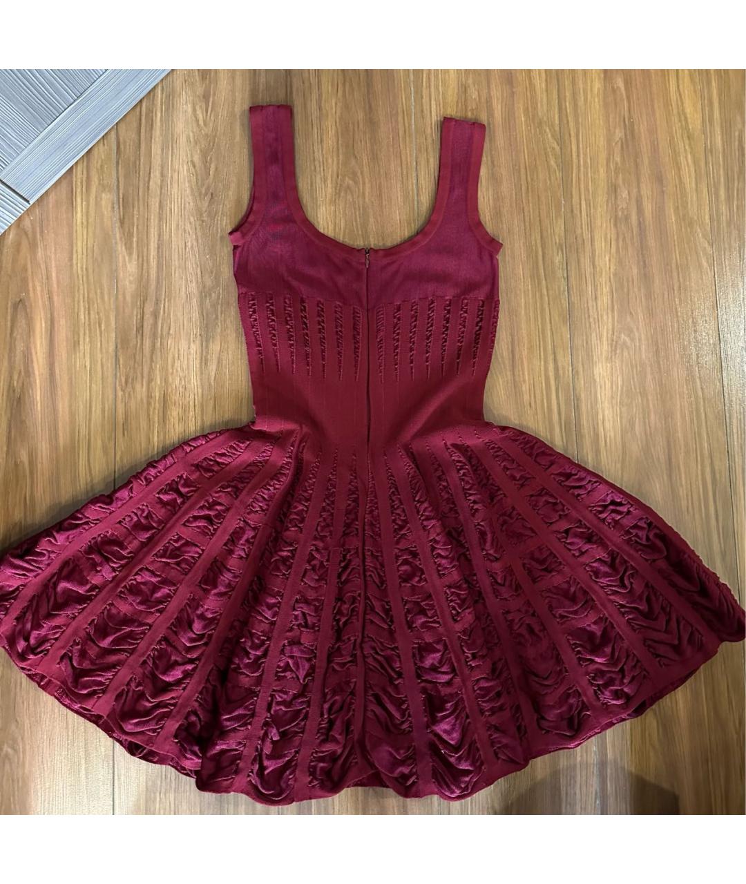 ALAIA Бордовое платье, фото 2