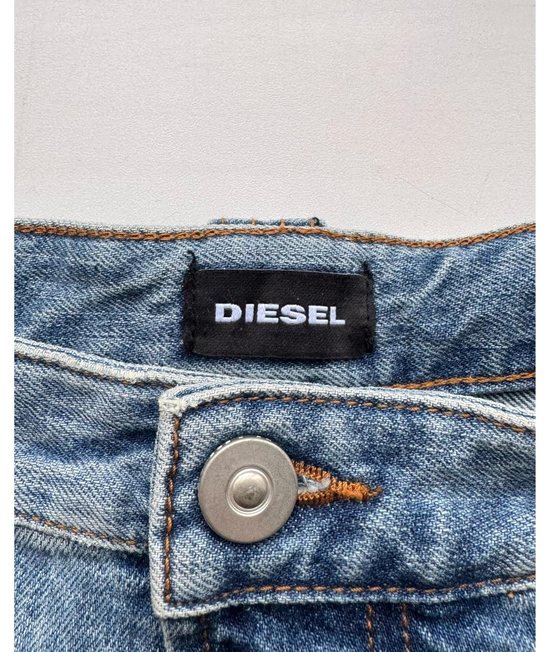 DIESEL Синяя деним юбка мини, фото 7