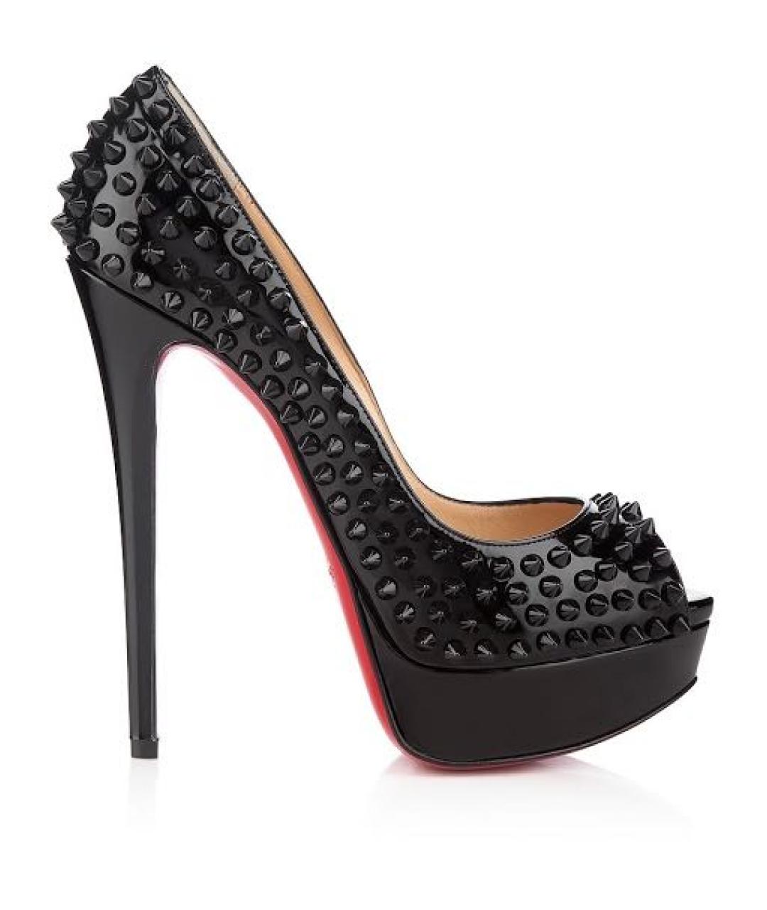 CHRISTIAN LOUBOUTIN Черные туфли из лакированной кожи, фото 1