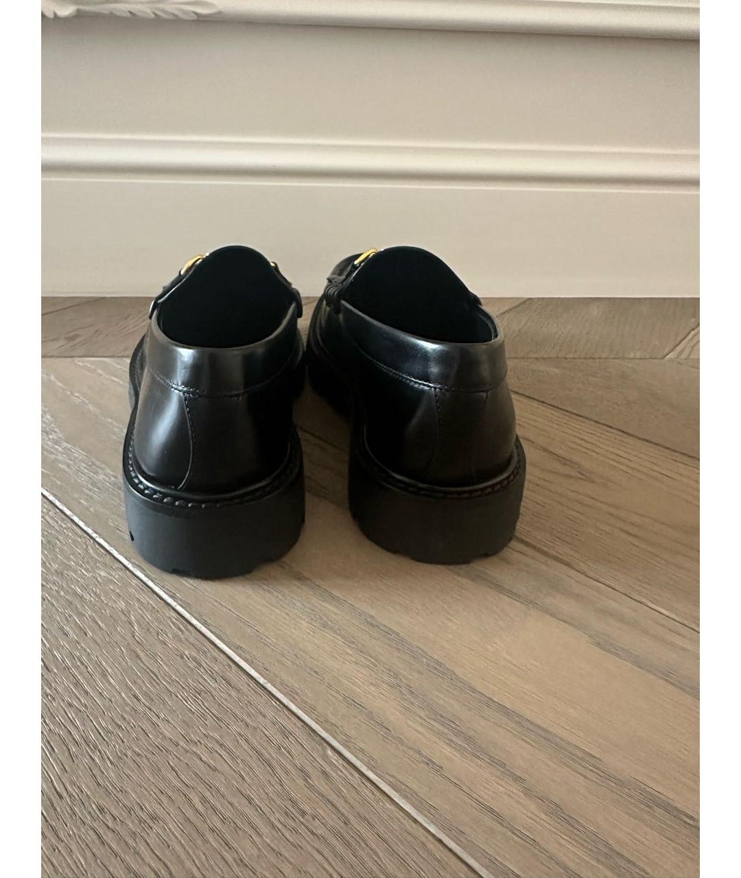 CELINE PRE-OWNED Черные кожаные лоферы, фото 4