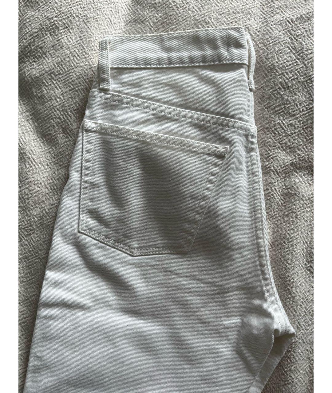 BA&SH Белые хлопковые прямые джинсы, фото 6