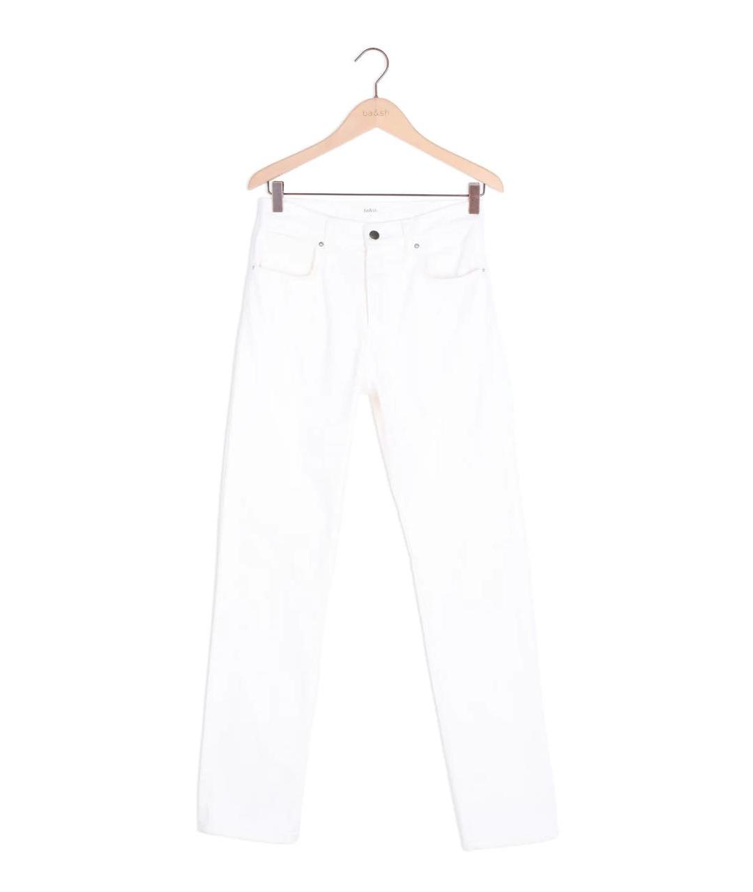 BA&SH Белые хлопковые прямые джинсы, фото 2