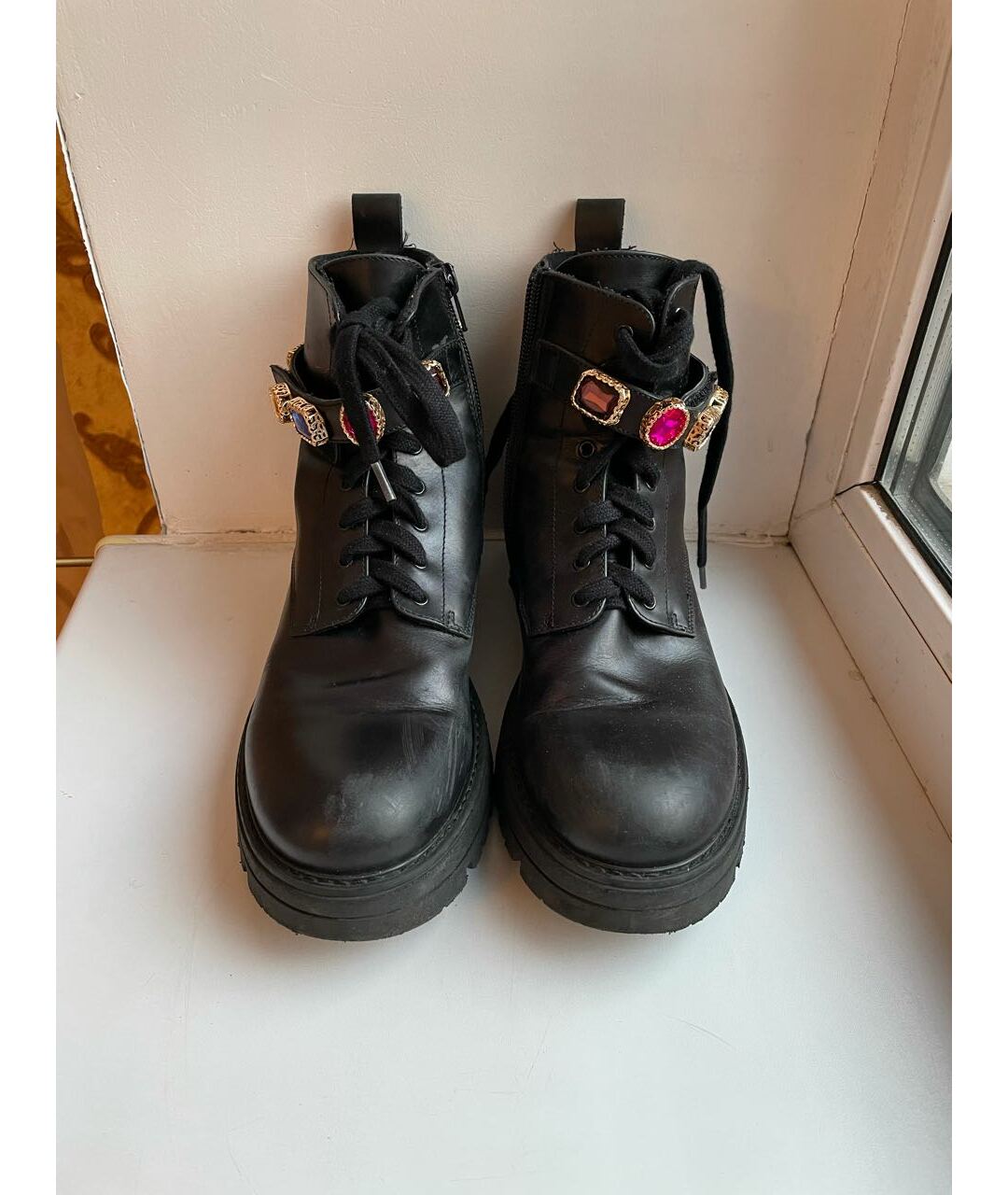 MISSOURI Черные кожаные ботинки, фото 2