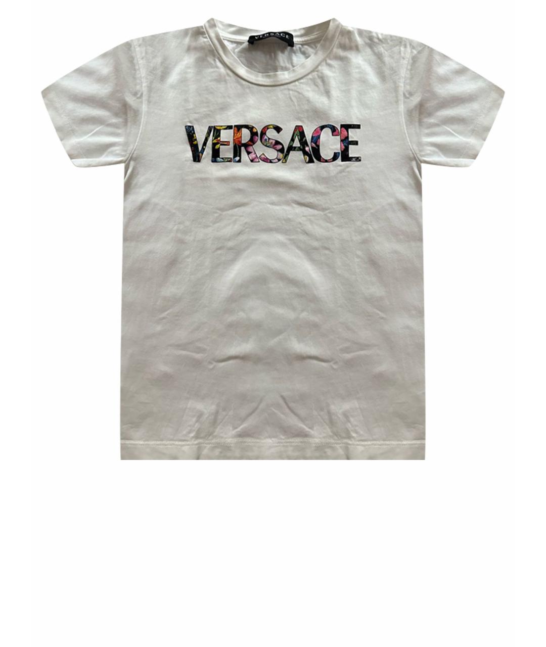 VERSACE Белый хлопковый детская футболка / топ, фото 1