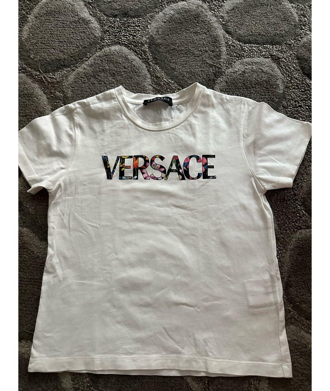 VERSACE Белый хлопковый детская футболка / топ, фото 4