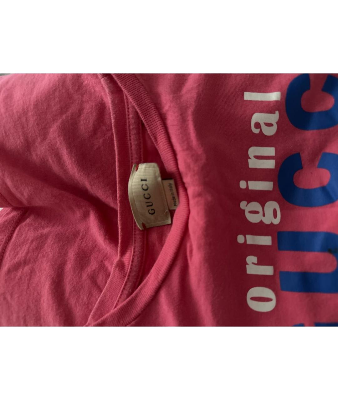 GUCCI Розовый хлопковый детская футболка / топ, фото 3