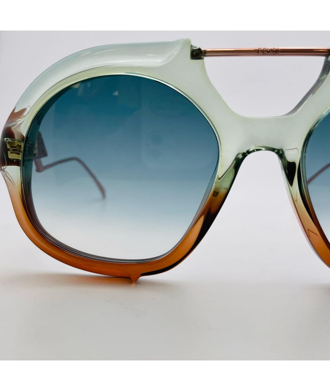FENDI Мульти пластиковые солнцезащитные очки, фото 5