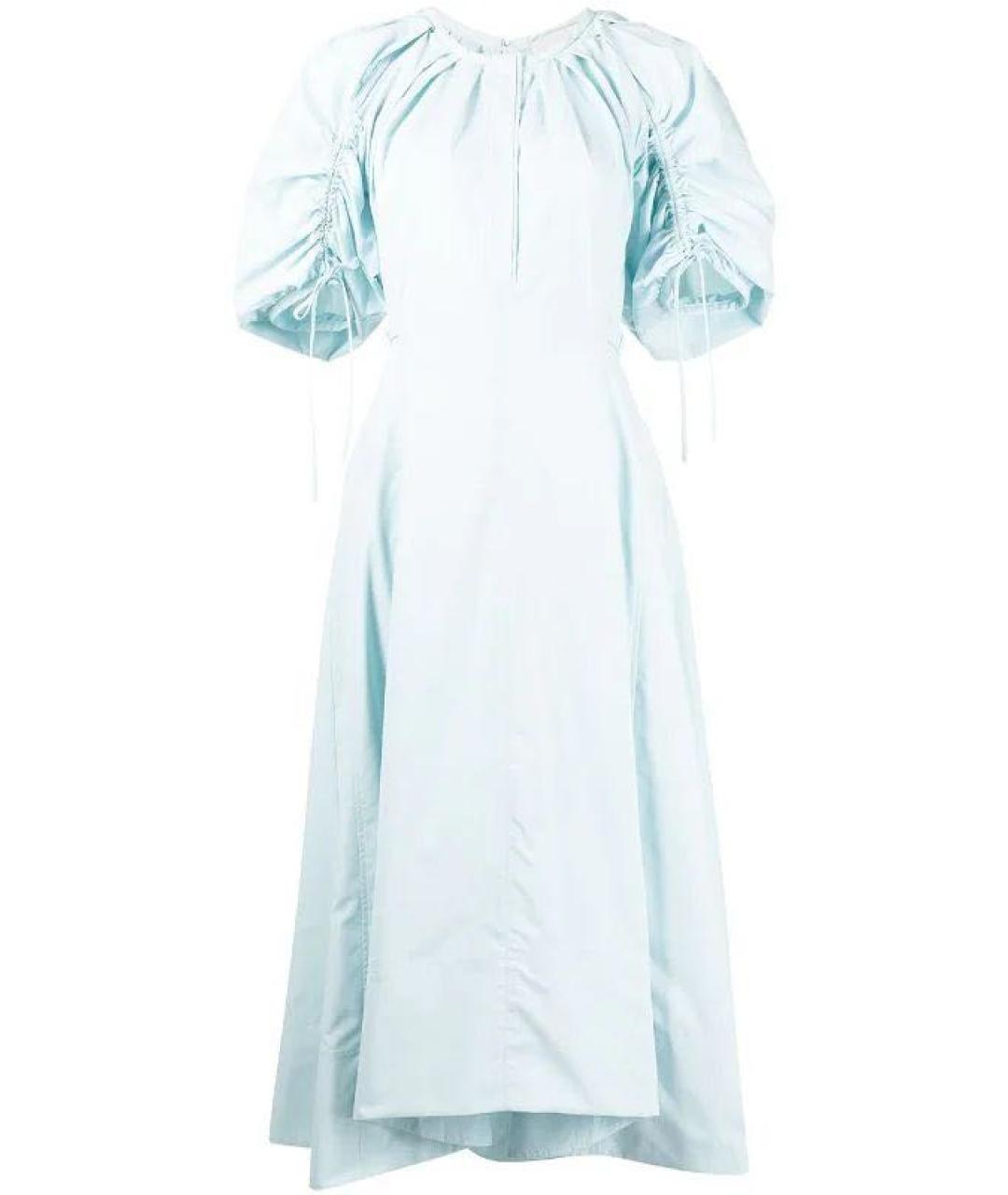 3.1 PHILLIP LIM Голубое хлопковое повседневное платье, фото 1