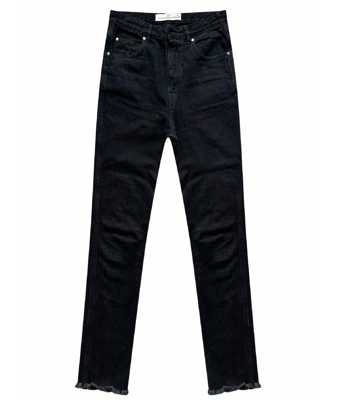 GOLDEN GOOSE DELUXE BRAND Черные хлопковые прямые джинсы, фото 1