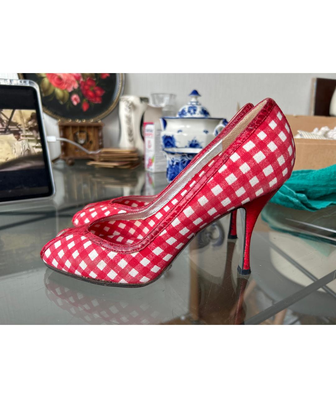 DOLCE&GABBANA Красные туфли, фото 6