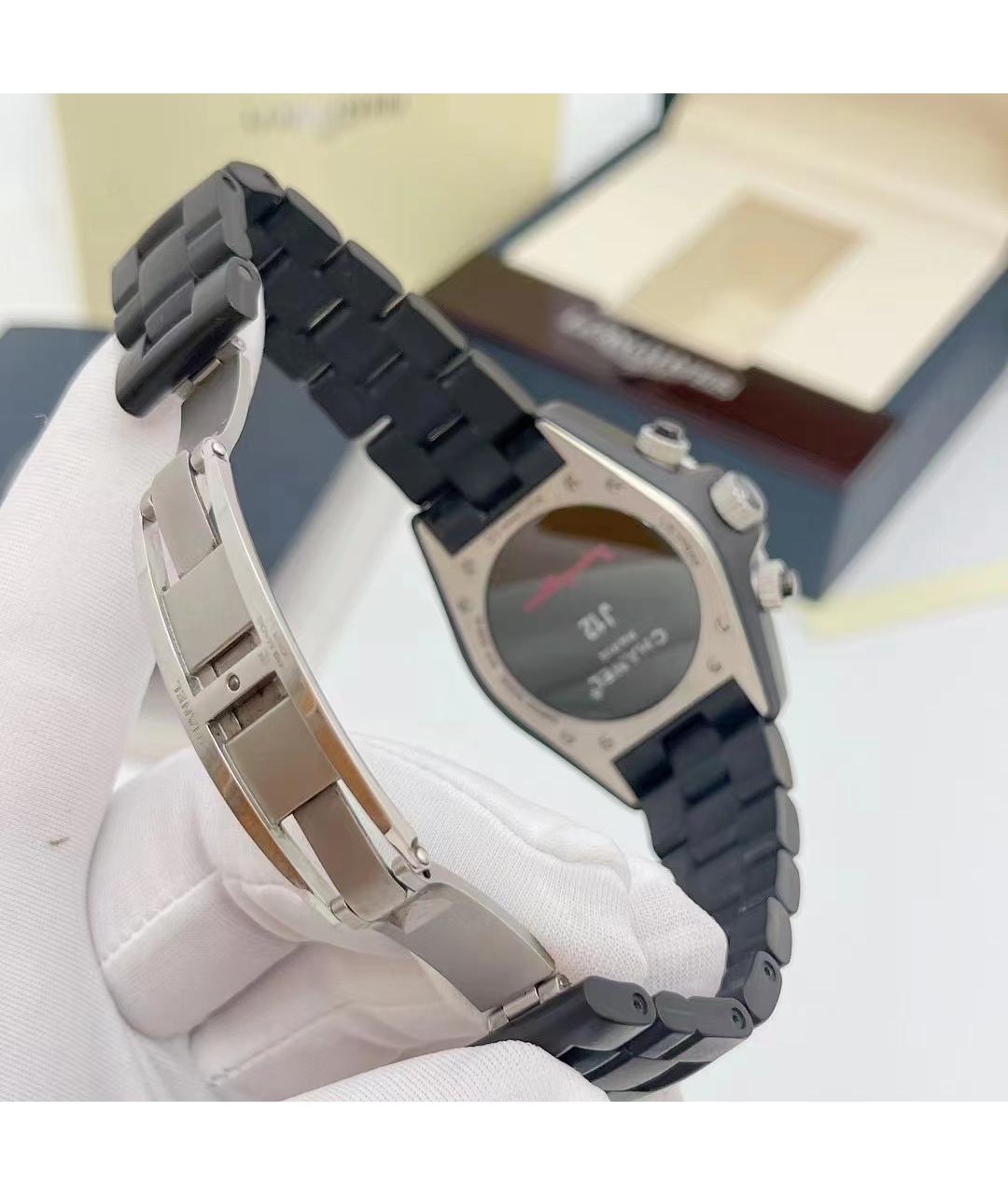 CHANEL PRE-OWNED Черные керамические часы, фото 8