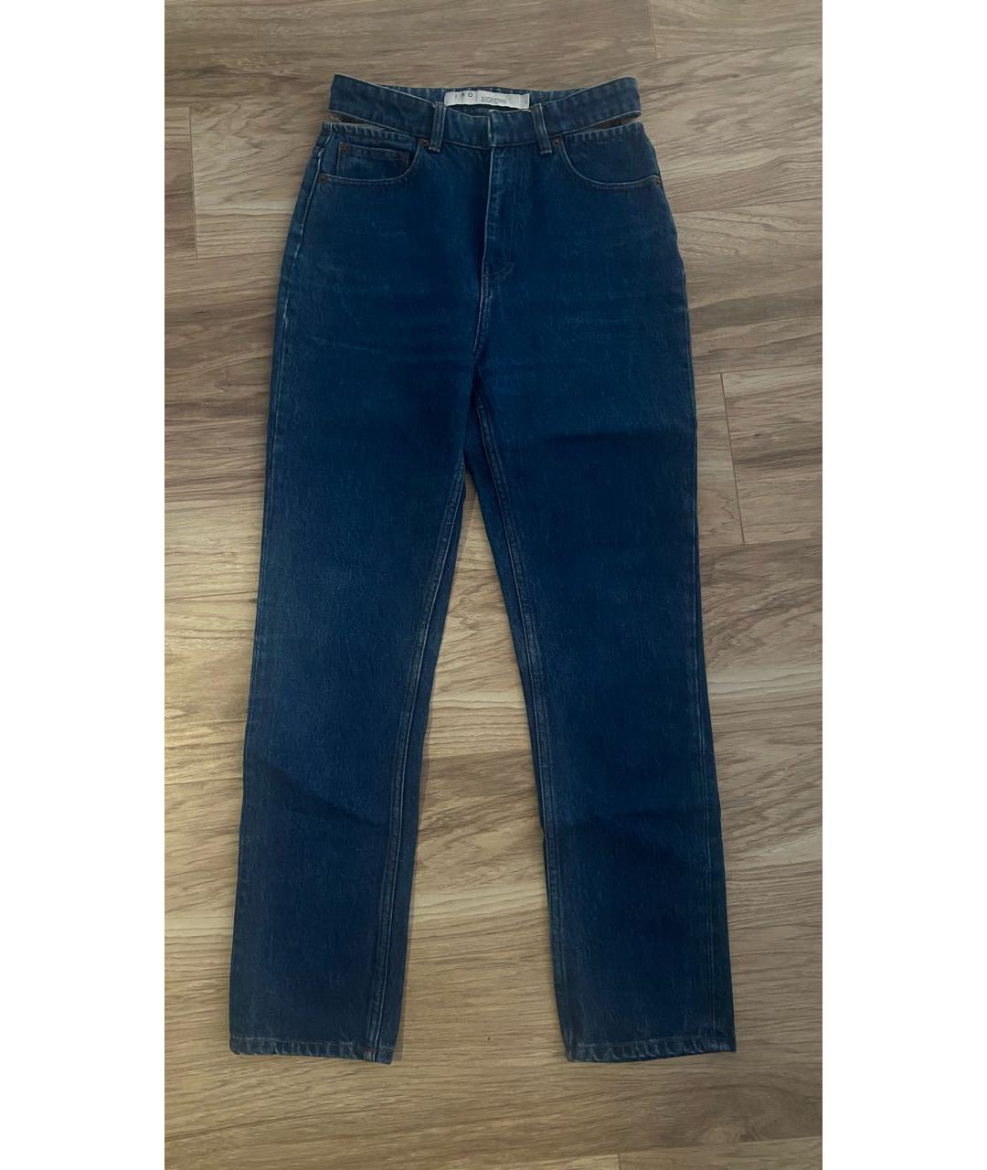 IRO Синие прямые джинсы, фото 4