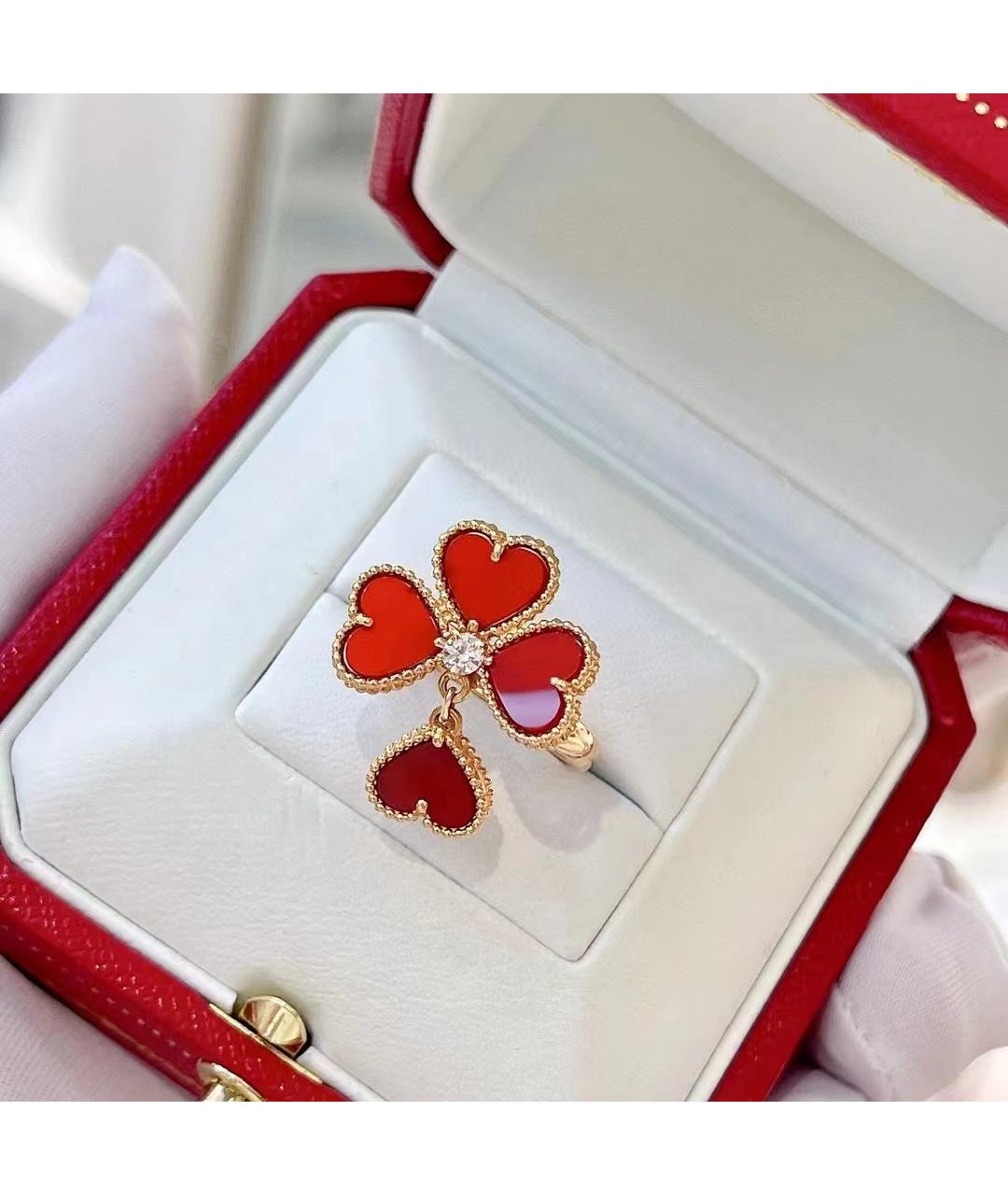 VAN CLEEF & ARPELS Красное кольцо из розового золота, фото 4