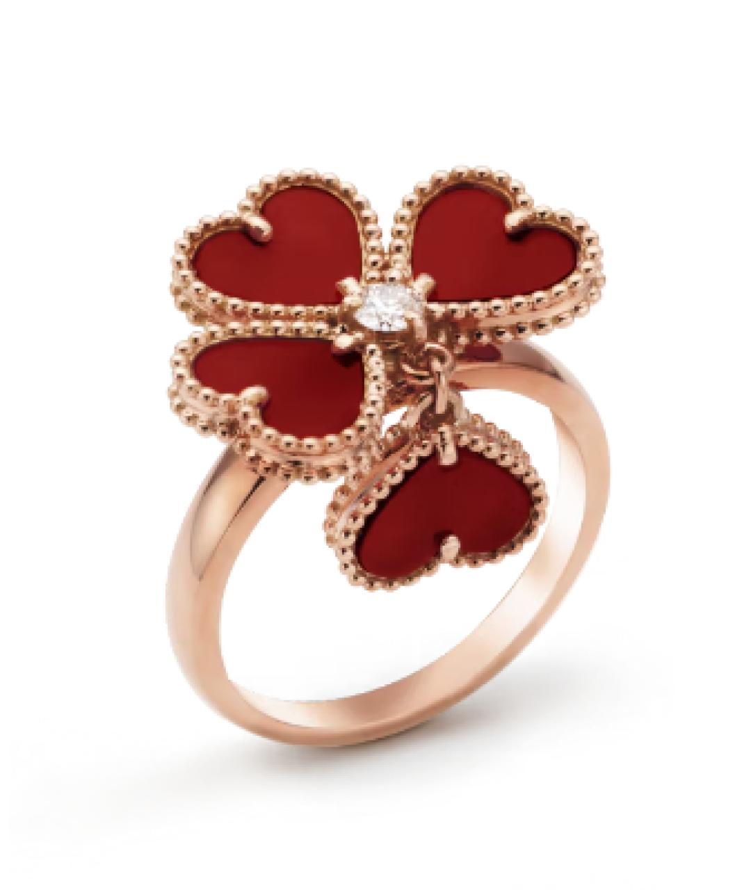 VAN CLEEF & ARPELS Красное кольцо из розового золота, фото 5
