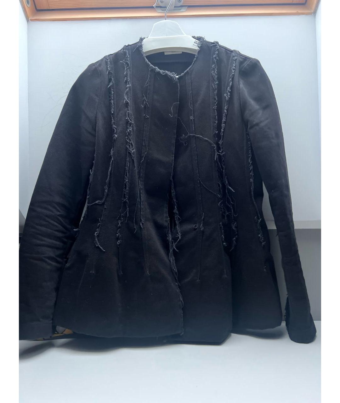 DRIES VAN NOTEN Черный хлопковый жакет/пиджак, фото 6