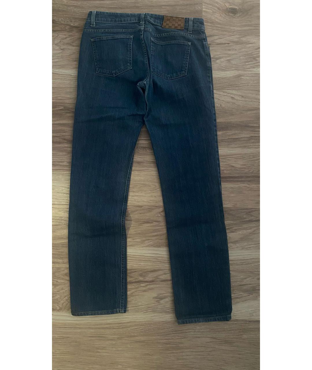 GUCCI Синие прямые джинсы, фото 3