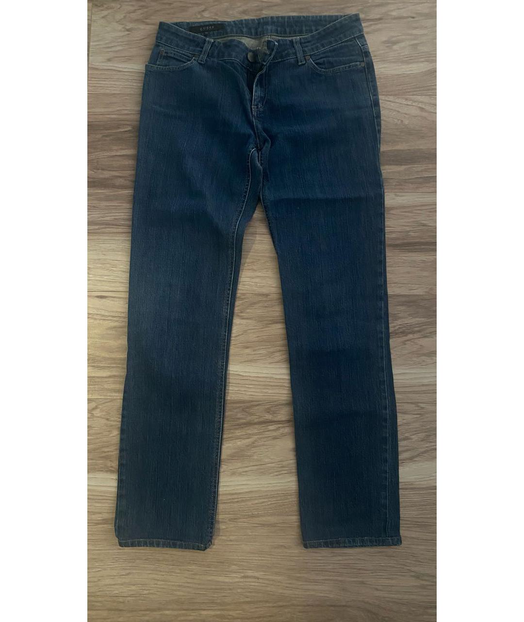 GUCCI Синие прямые джинсы, фото 4