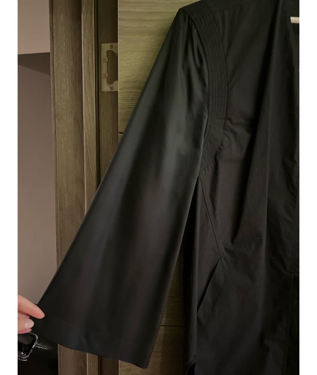 RICK OWENS Черное хлопковое коктейльное платье, фото 4