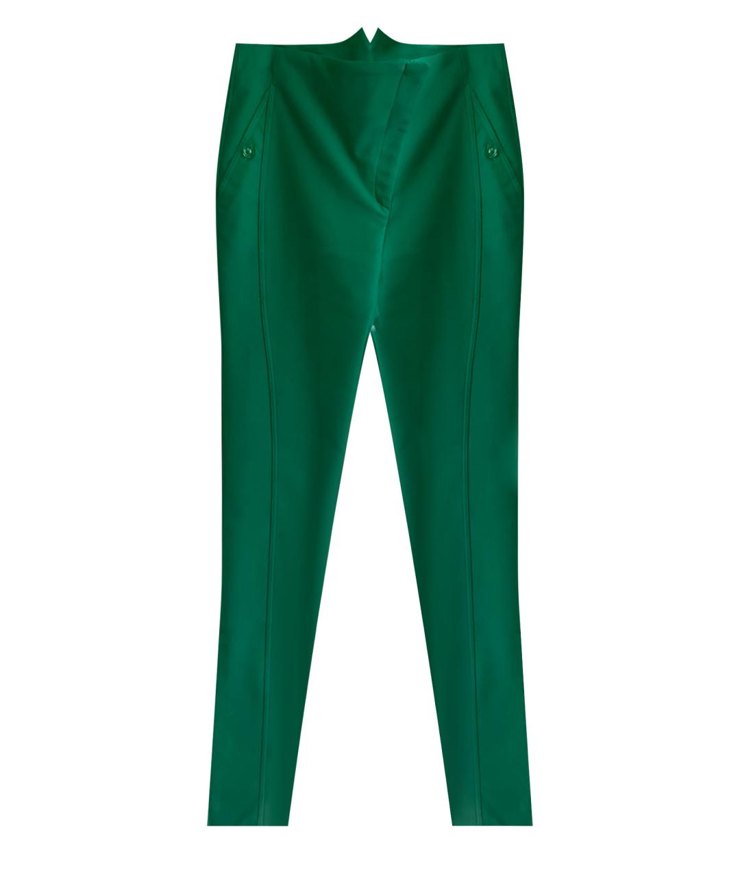 ACNE STUDIOS Зеленые хлопковые брюки узкие, фото 1