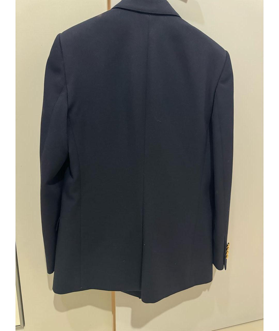 CELINE PRE-OWNED Темно-синий шерстяной жакет/пиджак, фото 2