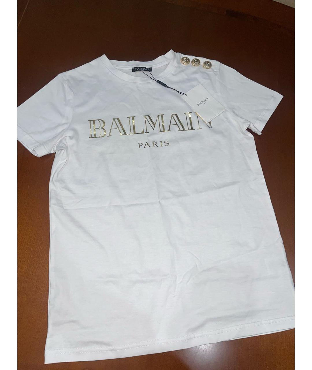 BALMAIN Белая футболка, фото 2