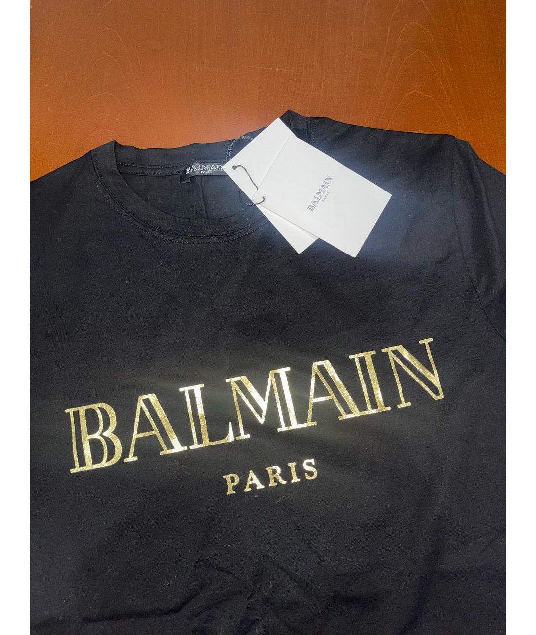 BALMAIN Черная футболка, фото 3