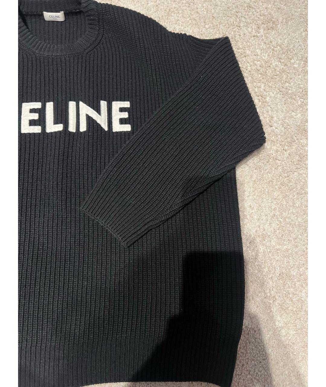 CELINE PRE-OWNED Черный шерстяной джемпер / свитер, фото 4