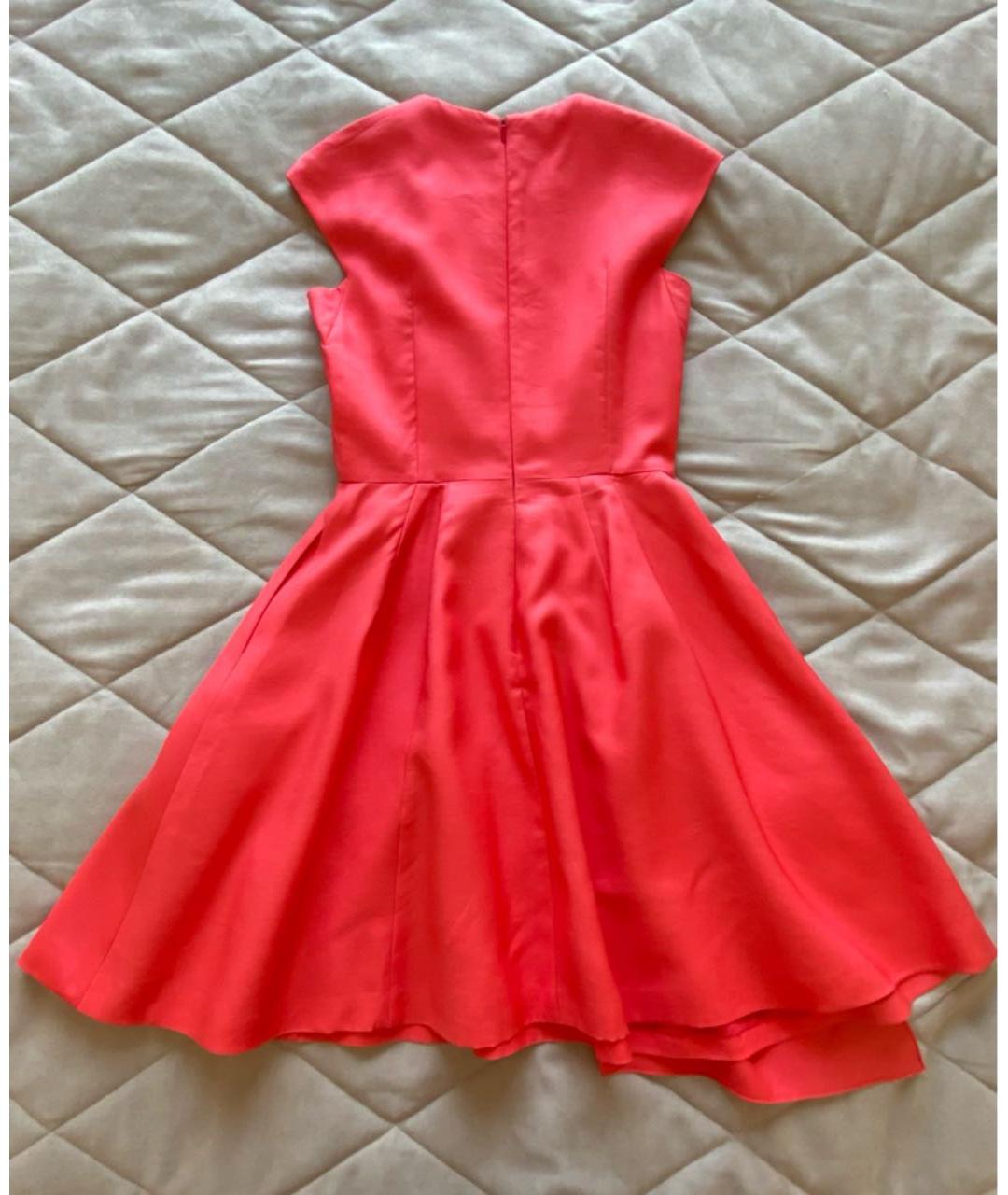 CHRISTIAN DIOR Красное шелковое повседневное платье, фото 2