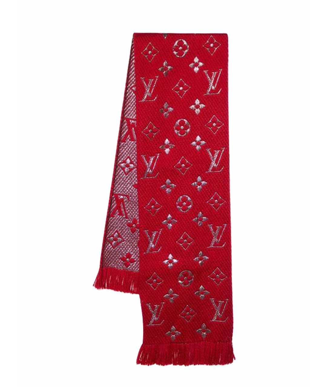 LOUIS VUITTON PRE-OWNED Красный шерстяной шарф, фото 1