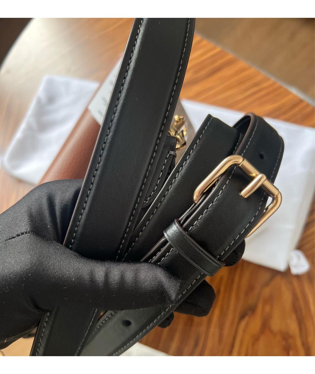 COACH Коричневая кожаная сумка через плечо, фото 6