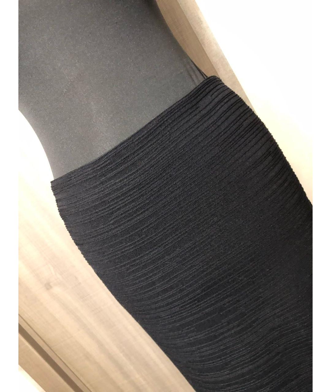 COS Черная полиэстеровая юбка миди, фото 7